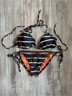 Vix Paula Hermanny Rust & Black Bikini Bottoms